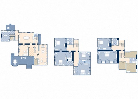 Floor plan for 6 beds, 4.5 baths, 5200 sqft